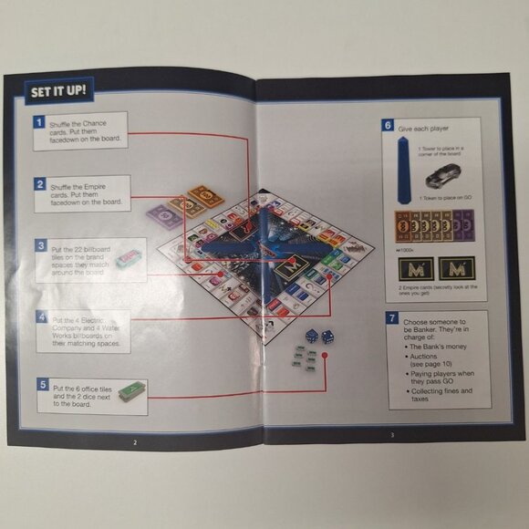 Monopoly Empire 2014‎ Replacement Pieces Cards Chance Instructions Rules - Picture 6 of 7